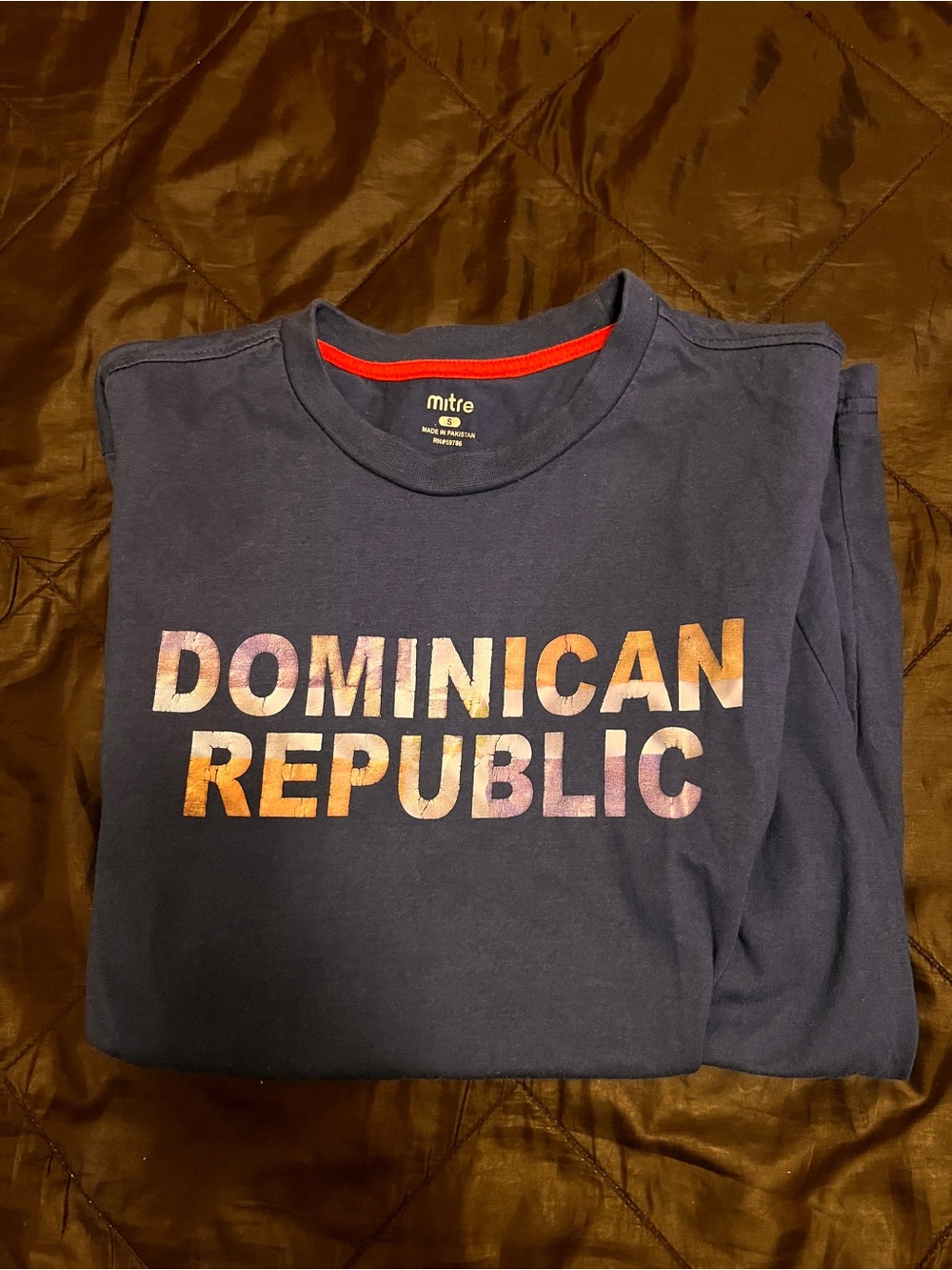 Mitre Navy 'Dominican Republic' Graphic Tee
